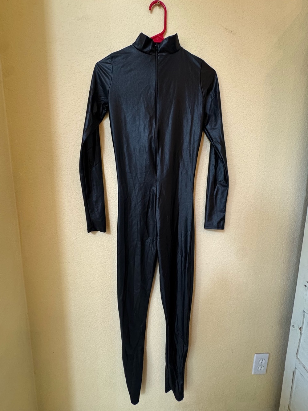 Spirit Halloween Black Fitted Bodysuit Adult Size Medium